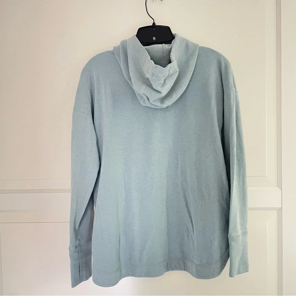 Sweaty Betty escape luxe hooded sweatshirt hoodie blue 41006 - Picture 4 of 8